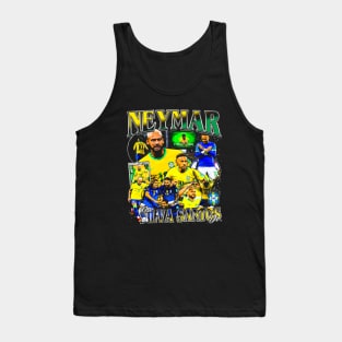 Neymar Brazil Vintage Bootleg Tank Top